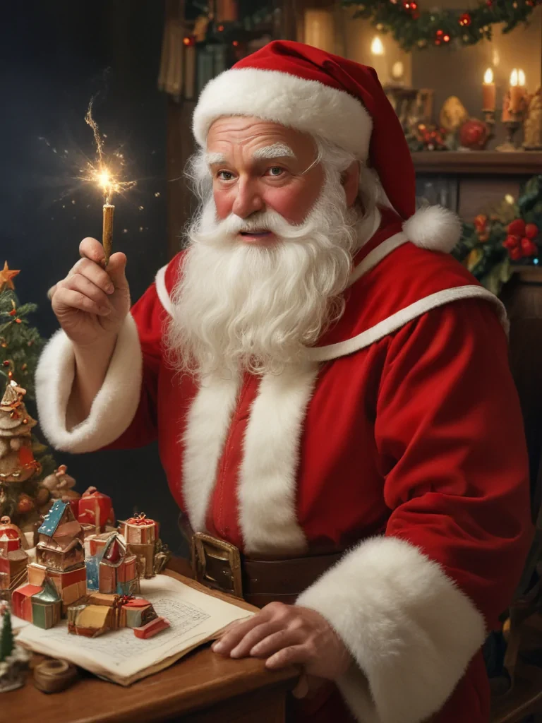 images of vintage santa