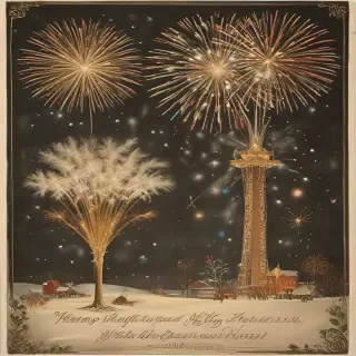 vintage new years images