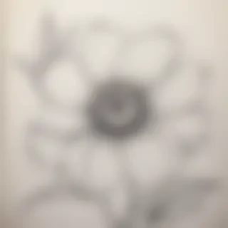 flower line work