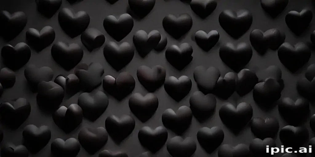 black hearts background