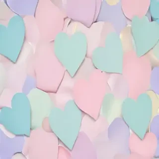 pastel heart wallpaper