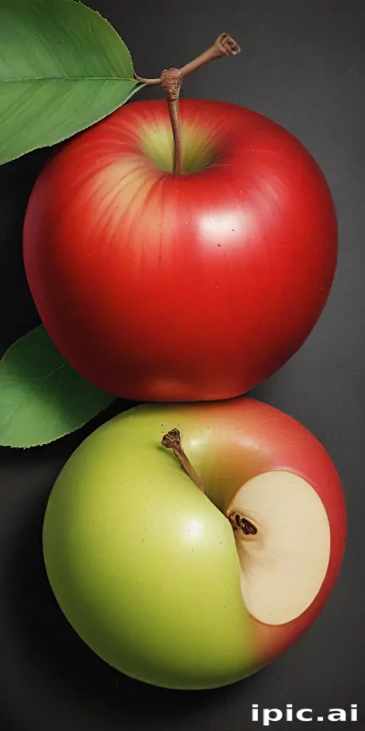 drawn apples