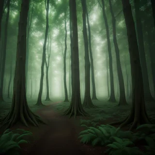magical forest background
