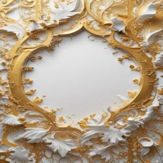 gold and white background