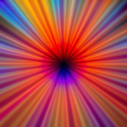 Create a vibrant radial gradient design with rich colors blending seamlessly, using a DSLR camera with a 50mm lens at f/1.8, ISO 100, shot in manual mode, top-down view with a soft focus effect for depth.