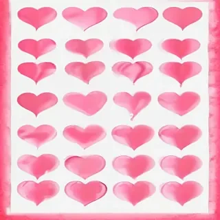 pink heart clipart
