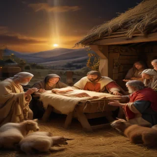 images of the manger scene