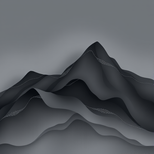 Smoky grey ombre in the "Misty Mountain" design features long, flowing layers and silver accents for ethereal beauty
