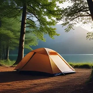 camping background pic