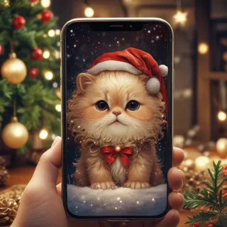 cute christmas phone wallpaper