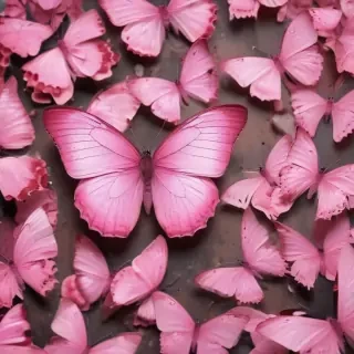 images of pink butterflies