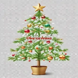 transparent merry christmas