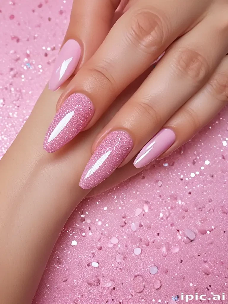 pink glitter aesthetic
