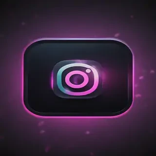 neon instagram logo