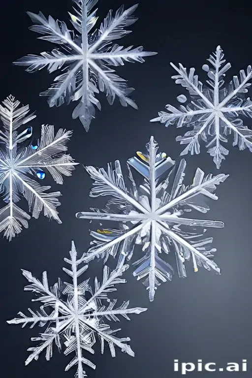 transparent snowflakes