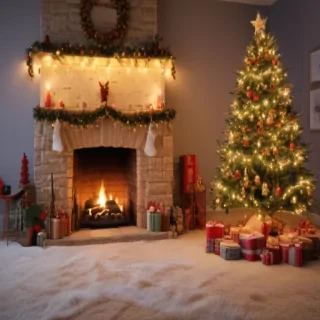 aesthetic christmas background