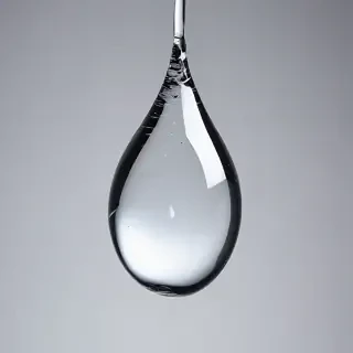 transparent water drop