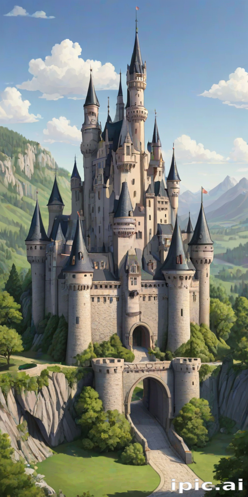 cartoon of castle