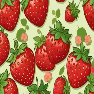 cute strawberry background