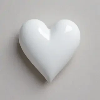 white heart