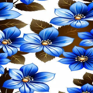blue flowers transparent background
