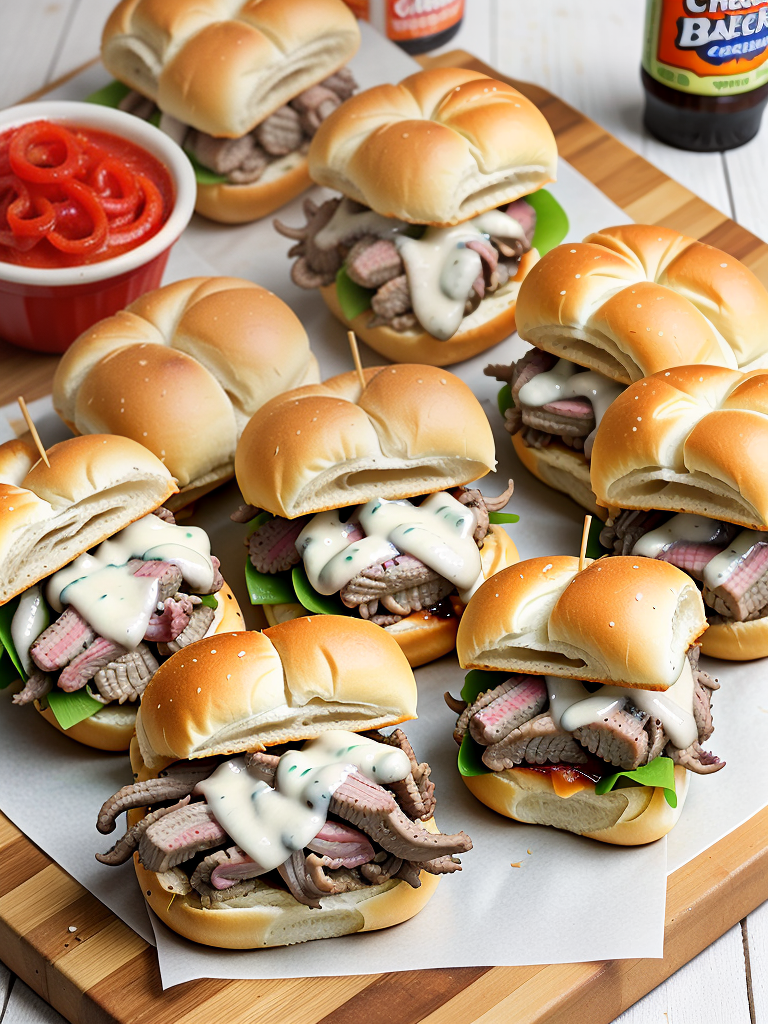 cheesesteak sliders with hawaiian rolls