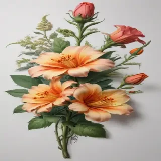 flower drawing png