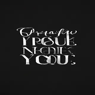 thank you in black and white