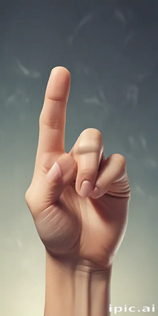 middle finger background