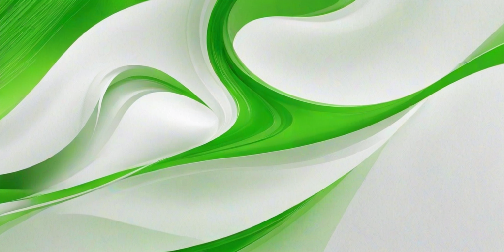 white and green background