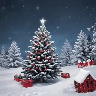 astetic christmas wallpaper