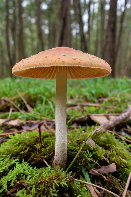 thin stemmed mushroom
