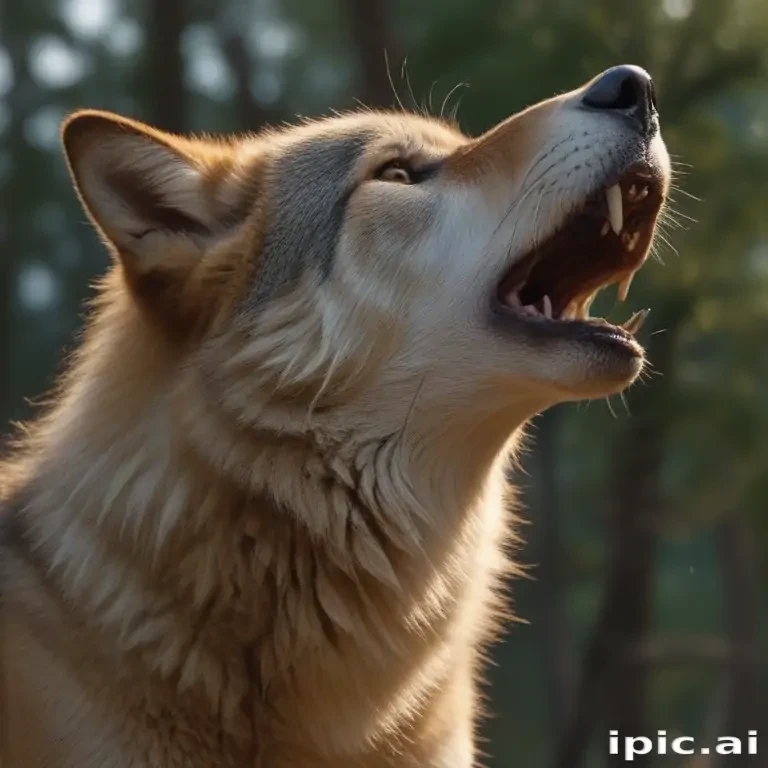 wolf howling png