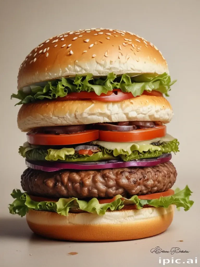 hamburger drawing
