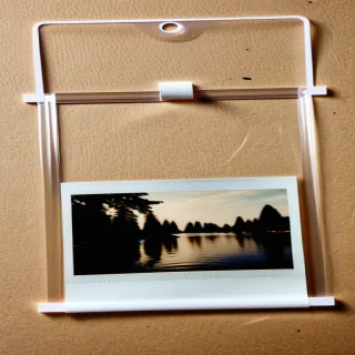 transparent polaroid frame