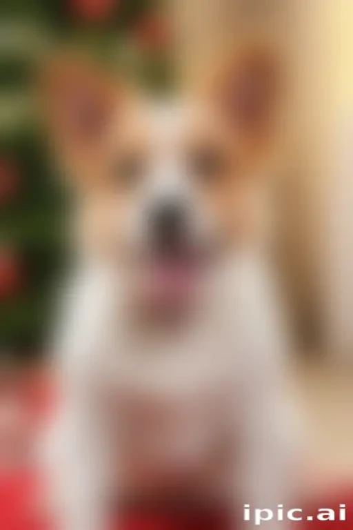 christmas dog background