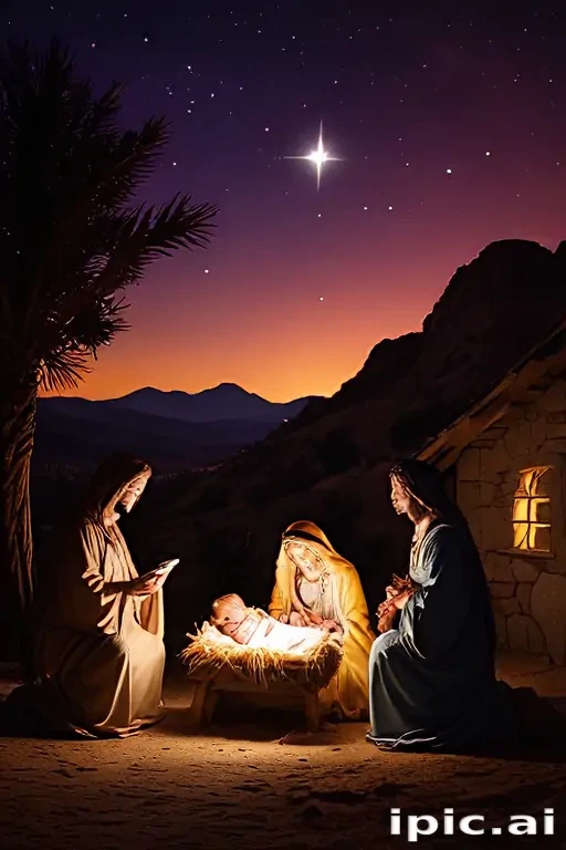 free nativity scene background images