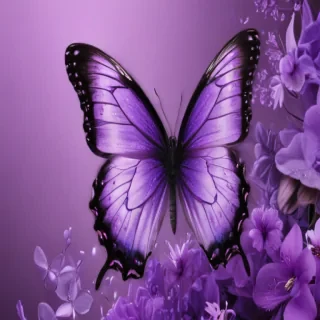 butterfly wallpaper purple