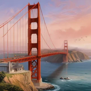 clipart golden gate bridge