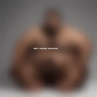 black fat man