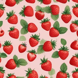 strawberry wallpaper aesthetic