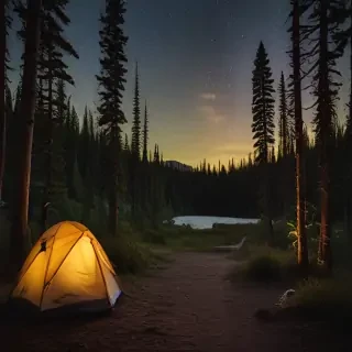 camping background pic