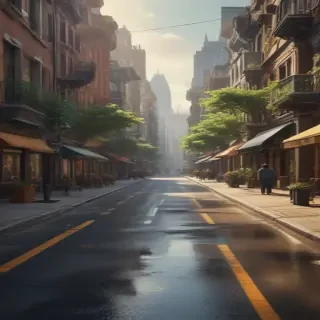 city street background