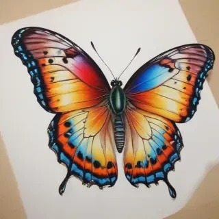 butterfly drawing outline
