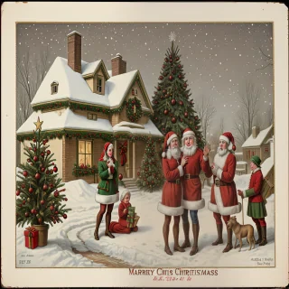 antique christmas images