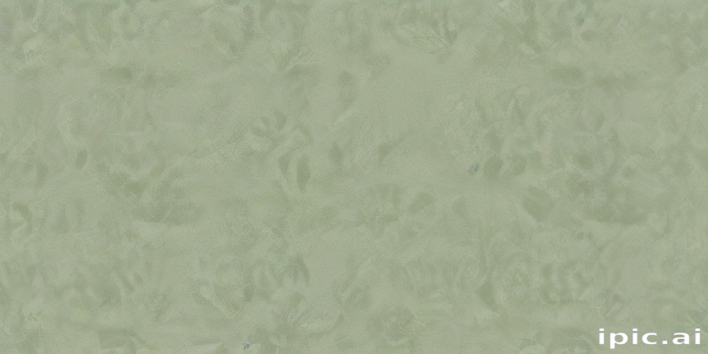 A Soft Green Abstract Texture with Subtle Patterns and Depth Effects.