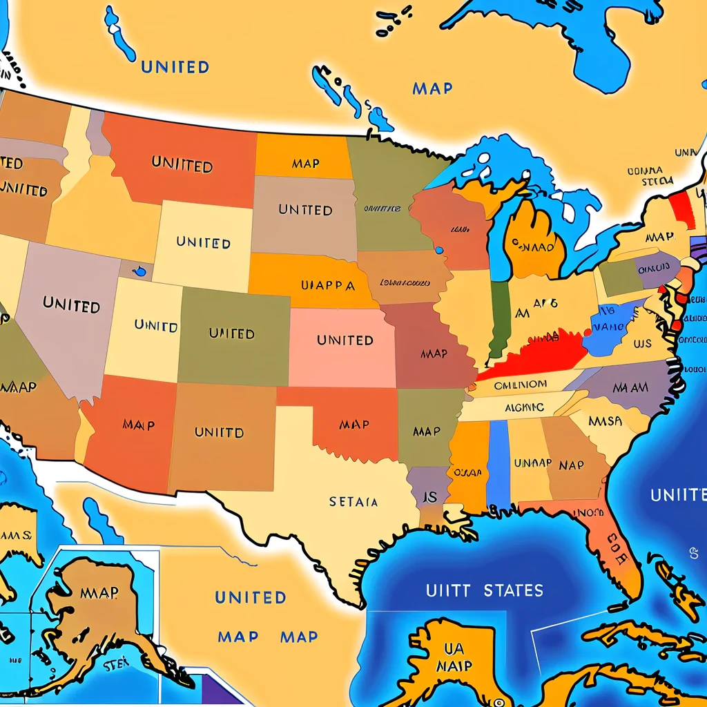 united states map