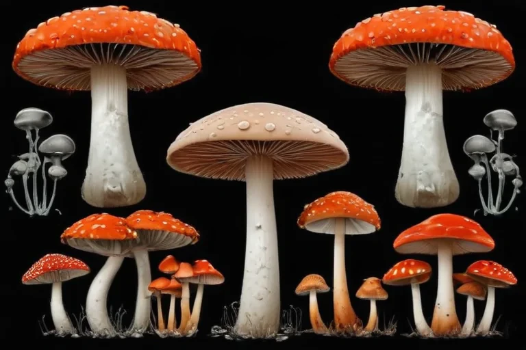 mushroom clipart black and white