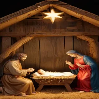 images of the manger scene