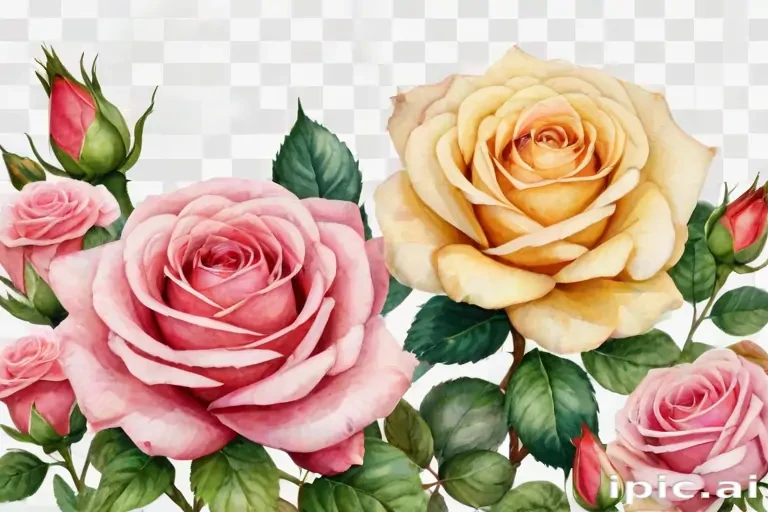 watercolor roses png